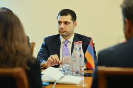 Շրջակա միջավայրի նախարար Համբարձում Մաթևոսյանը ընդունել է ՅՈՒՆԻՍԵՖ-ի հայաստանյան ներկայացուցիչ Քրիստին Վայգանդի գլխավորած պատվիրակությանը