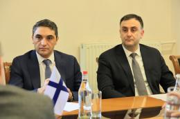 Minister of Environment Hakob Simidyan met the delegation led by Ambassador Extraordinary and Plenipotentiary of Finland Kirsti Narinen
