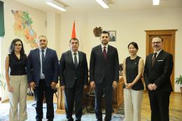 Նախարար Համբարձում Մաթևոսյանը հանդիպում է ունեցել Կանաչ կլիմայի հիմնադրամի (GCF) քարտուղարության պատվիրակության հետ