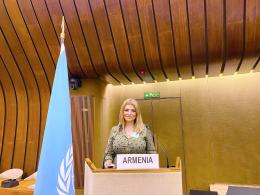 Deputy Minister of Environment Gayane Gabrielyan participates in the extraordinary session of the United Nations Economic Commission for Europe