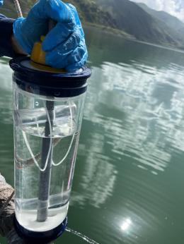 Water quality monitoring was carried out in Lake Sevan