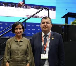 COP16-ի նախագահ Սուսանա Մուհամադն իր շնորհավորական ուղերձն ու բարեմաղթանքներն է հղել Շրջակա միջավայրի նախարարի տեղակալ Արա Մկրտչյանին