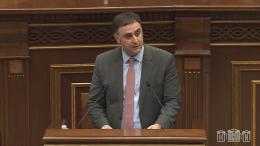 Deputy Minister Aram Meymaryan presented the draft Law “On Climate” and the Package of 10 Related Draft Laws at the January 19 Session of the National Assembly
