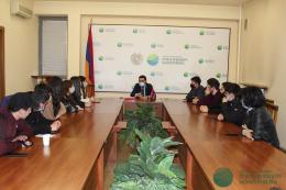 The students of Abovyan Multifunctional State College were hosted at the Ministry of Environment