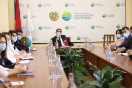 Romanos Petrosyan has hosted the management staff and the heads of professional subdivisions of the “Hydrometeorology and Monitoring Center” SNCO of the Ministry of Environment