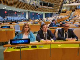 Deputy Minister of Environment Gayane Gabrielyan took part in the UN Conference on Water 2023 in New York