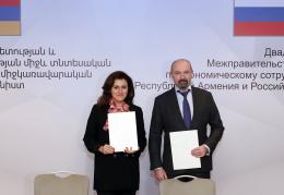 Deputy Minister of Environment Anna Mazmanyan and Deputy Minister of Natural Resources and Ecology of the Russian Federation Sergey Anoprienko signed a program of cooperation in the field of environmental protection