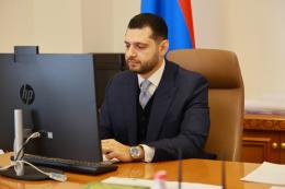 Minister of Environment Hambardzum Matevosyan held an online meeting with the Minister of Environment and Water Resources of the Republic of Bulgaria, Manol Genov