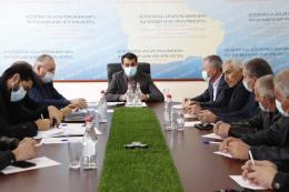 The program of measures for temporary cessation of industrial fishing in Lake Sevan was discussed
